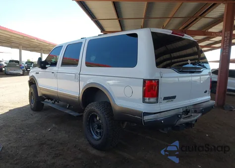 2001 Ford Excursion Limited из США, поврежденный, VIN 1FMSU43F11EA24554